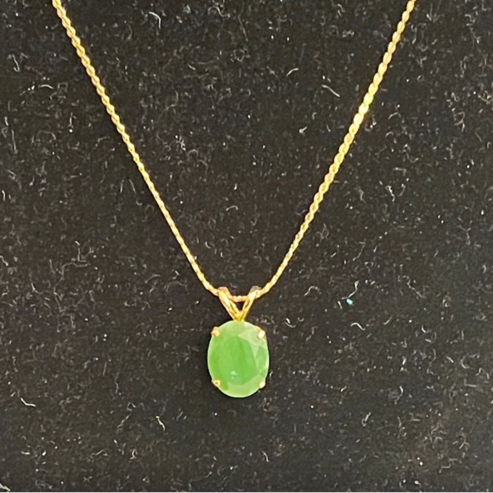 Genuine Jade 16’ necklace stamped NS from Taiwan